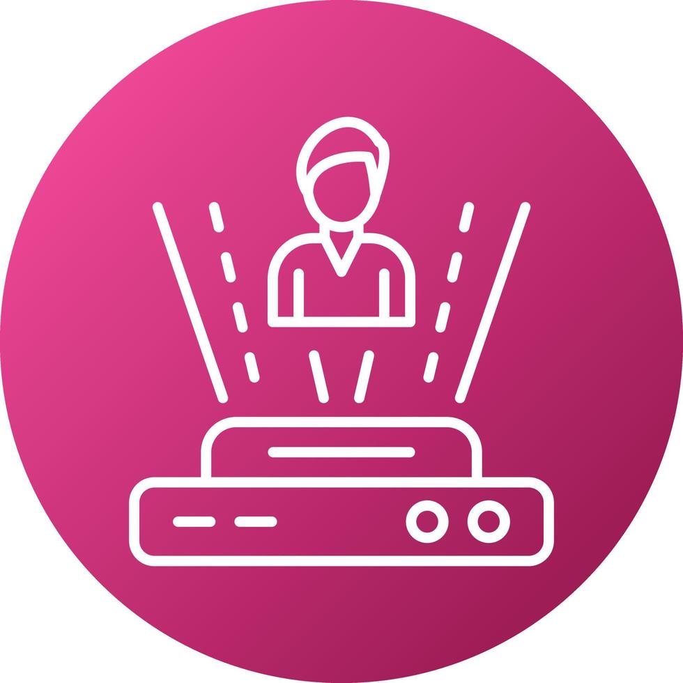 Holographic Icon Style vector