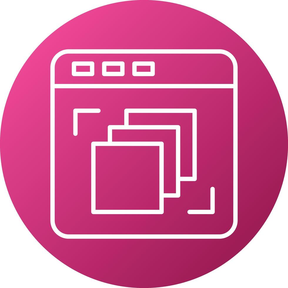 Depth Perception Icon Style vector