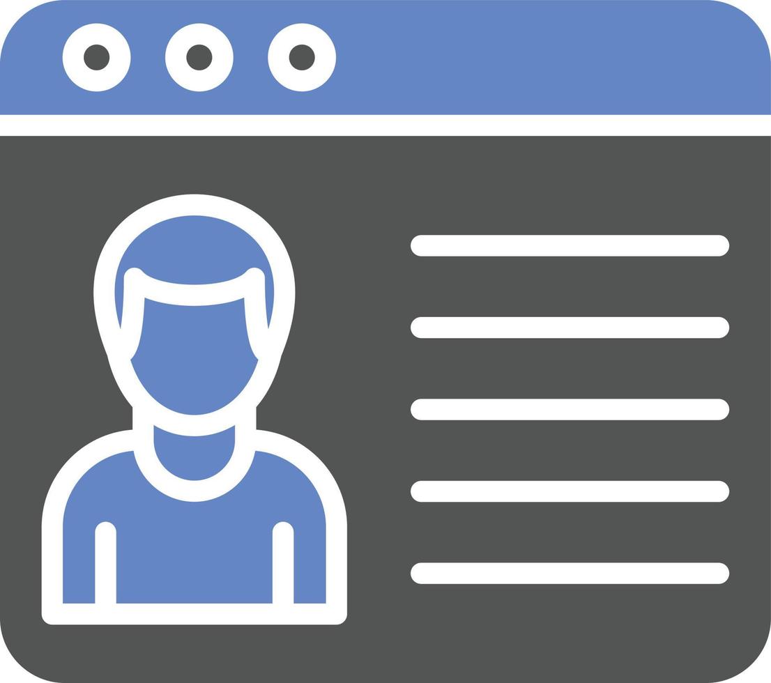 Profile Icon Style vector