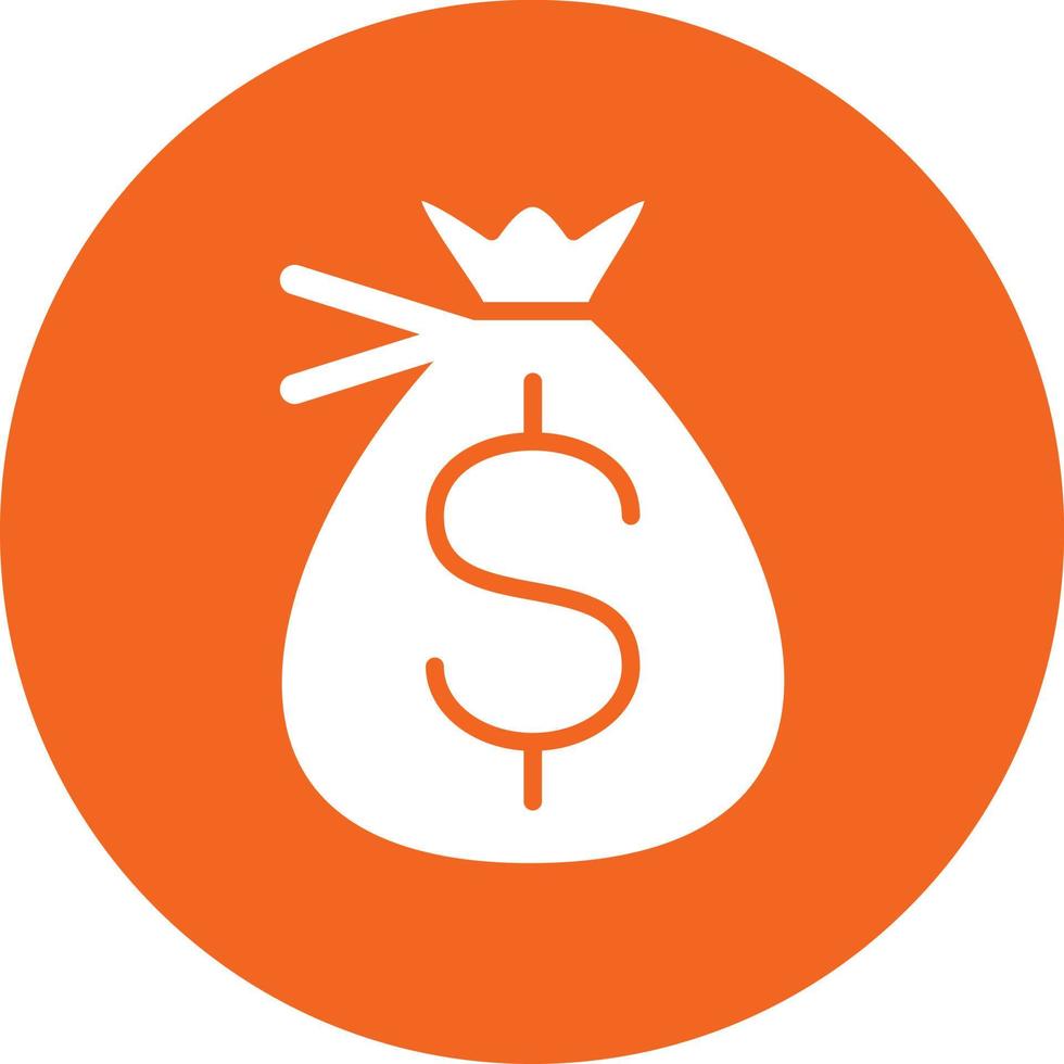 Money Bag Icon Style vector