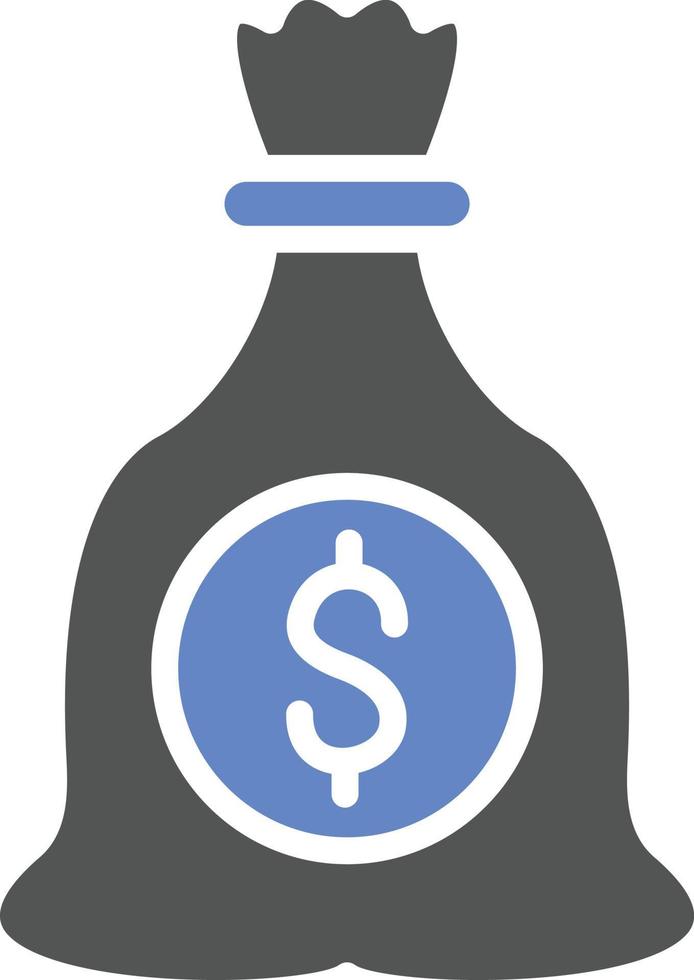 Money Bag Icon Style vector