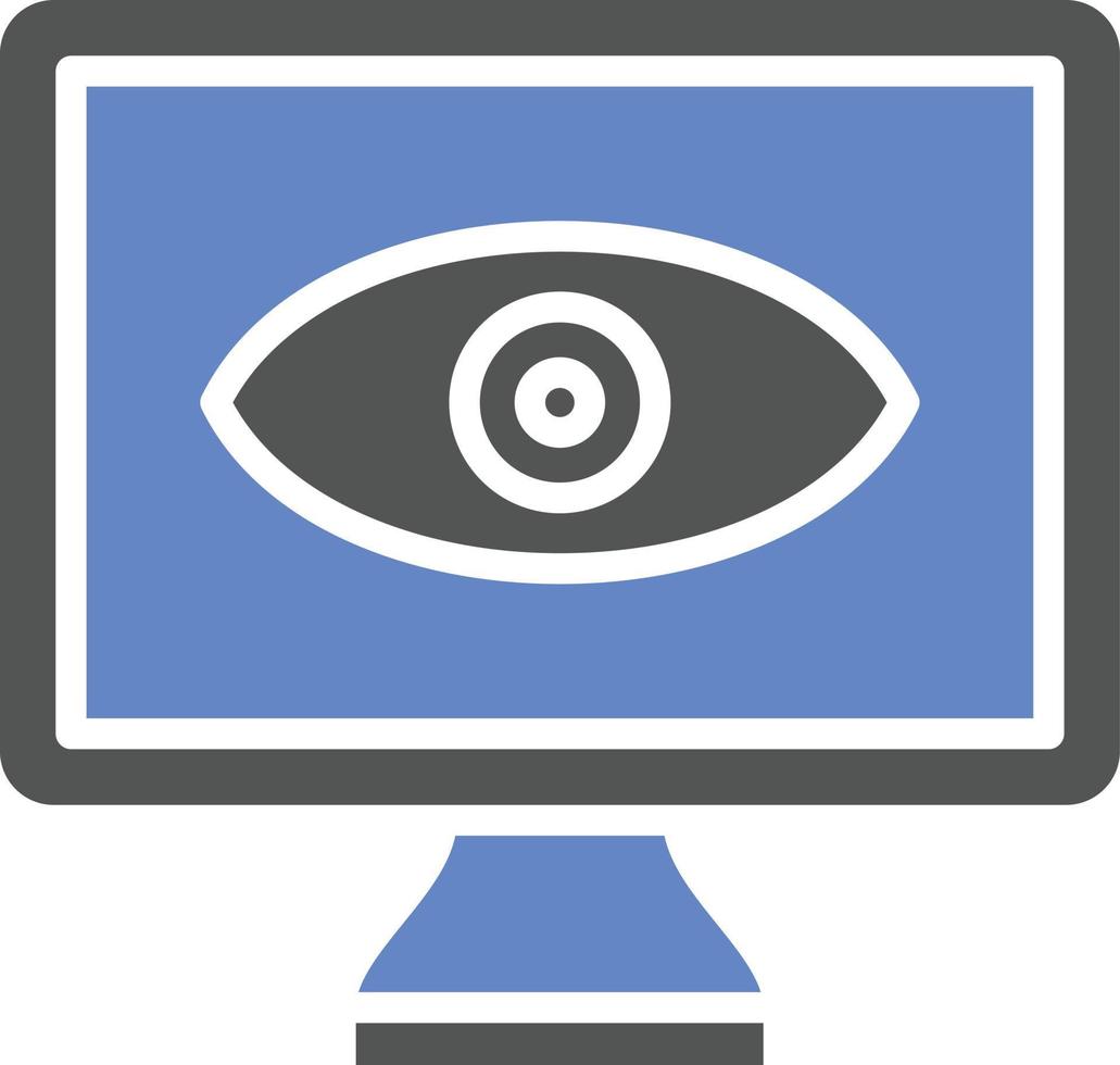 Monitor Icon Style vector