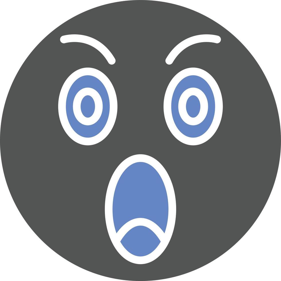 Shocked Icon Style vector