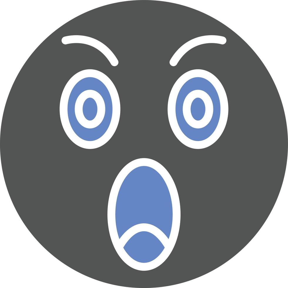 Shocked Icon Style vector