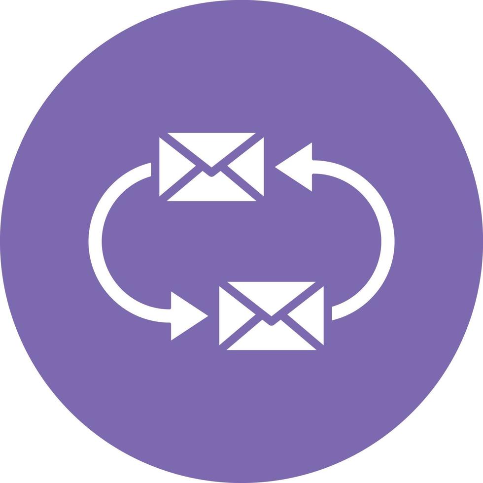 Exchange Mails Icon Style vector
