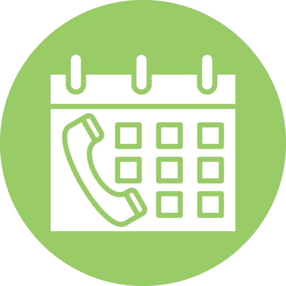 Schedule Call Icon Style vector