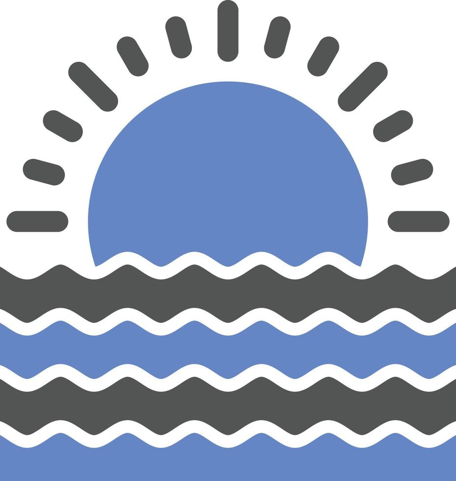 Sunset Icon Style vector