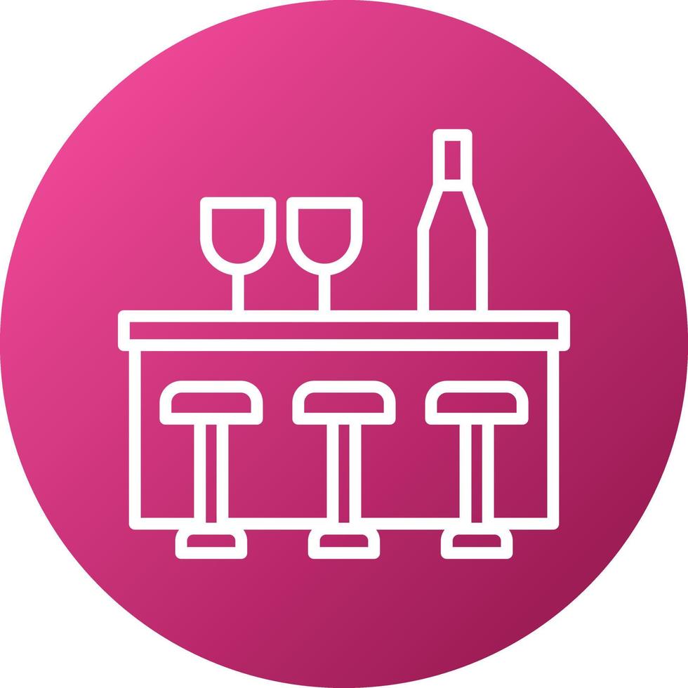 Bar Counter Icon Style vector