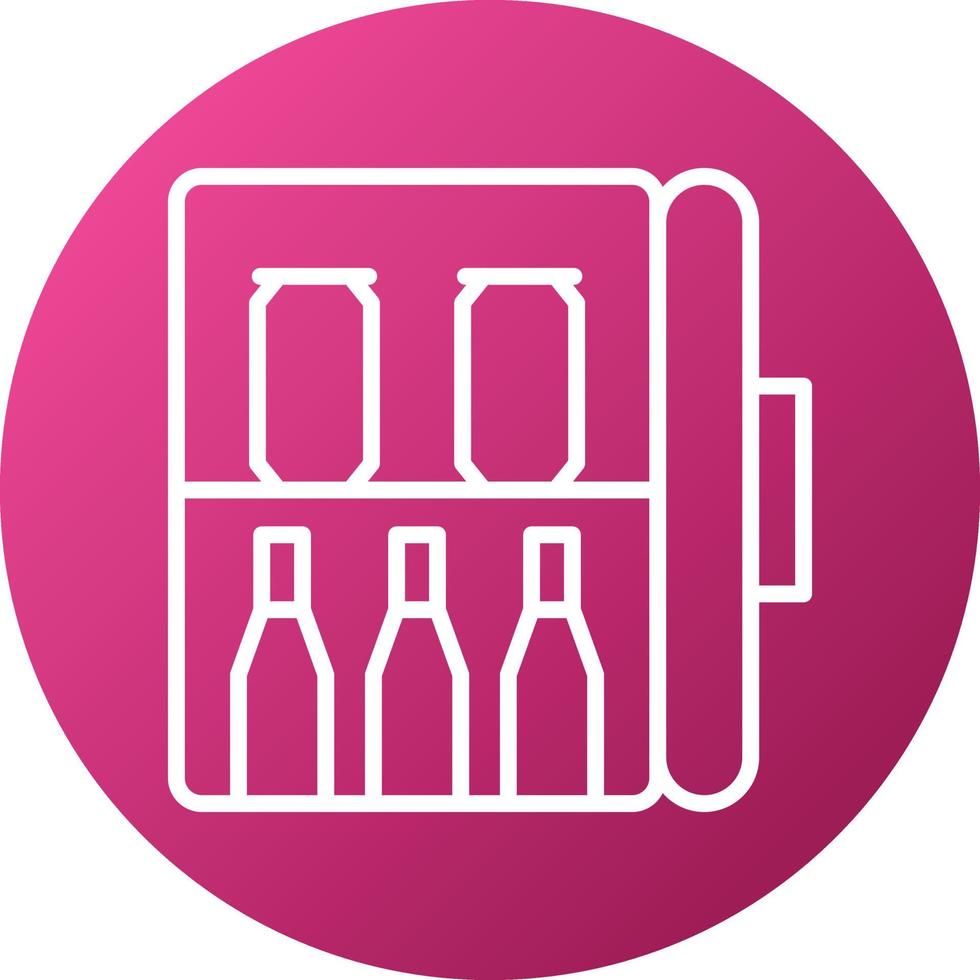 Minibar Icon Style vector
