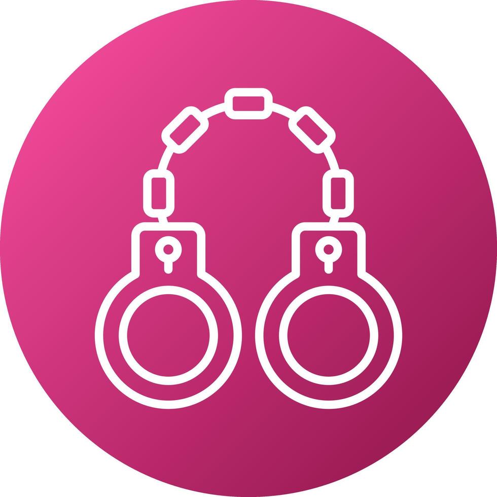 Handcuffs Icon Style vector