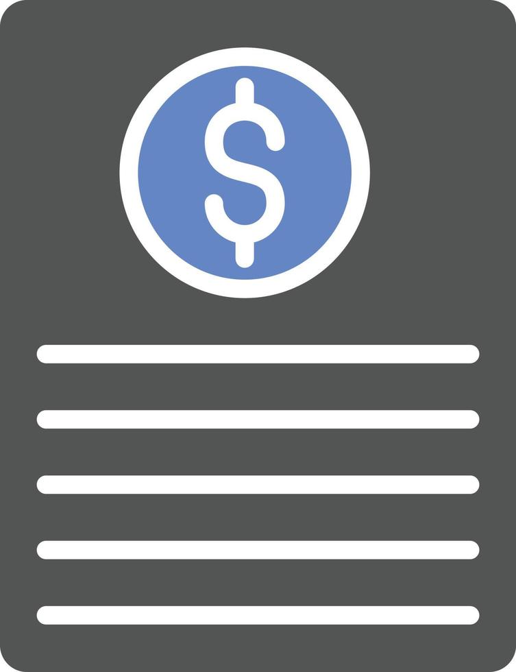Bill Icon Style vector