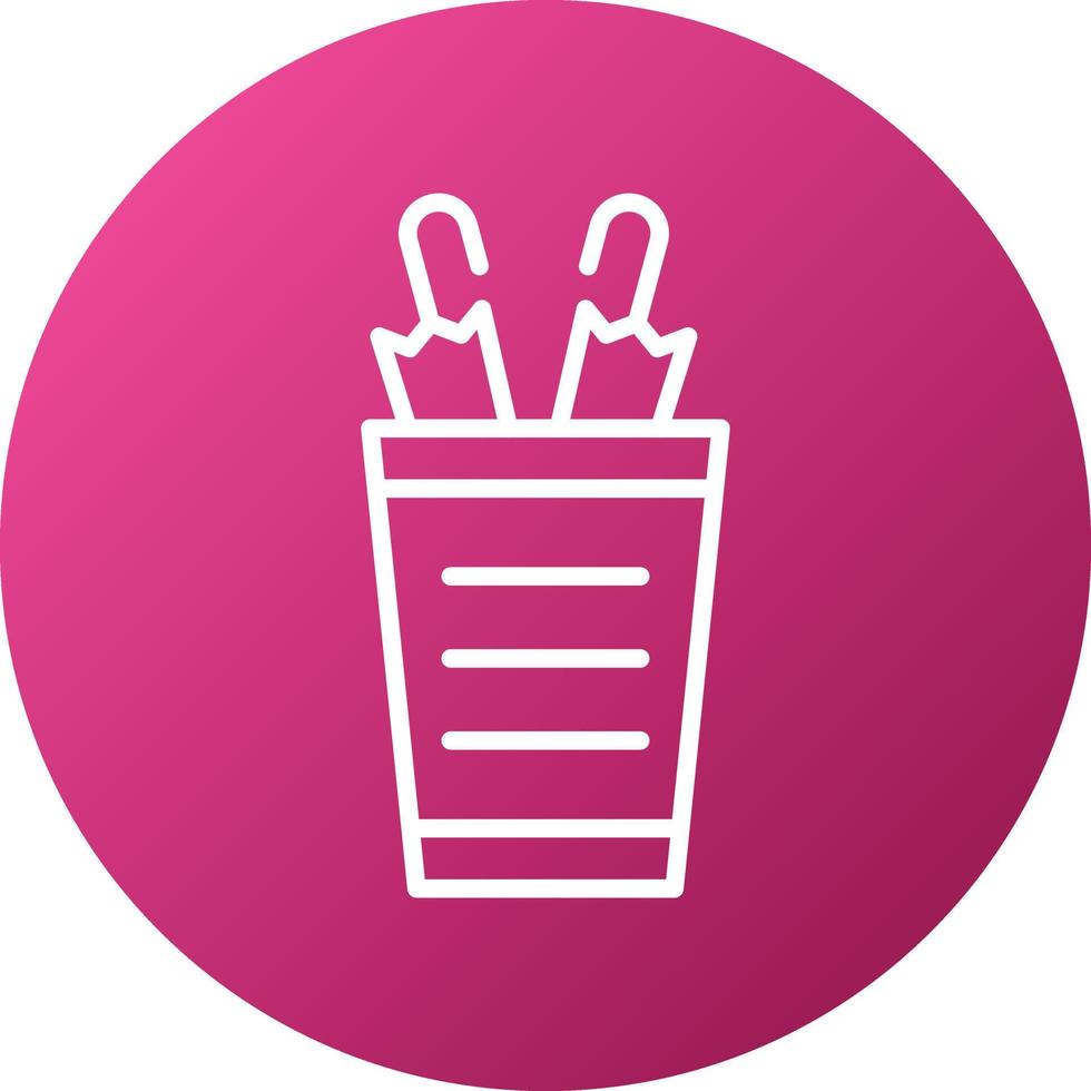 Umbrella Stand Icon Style vector