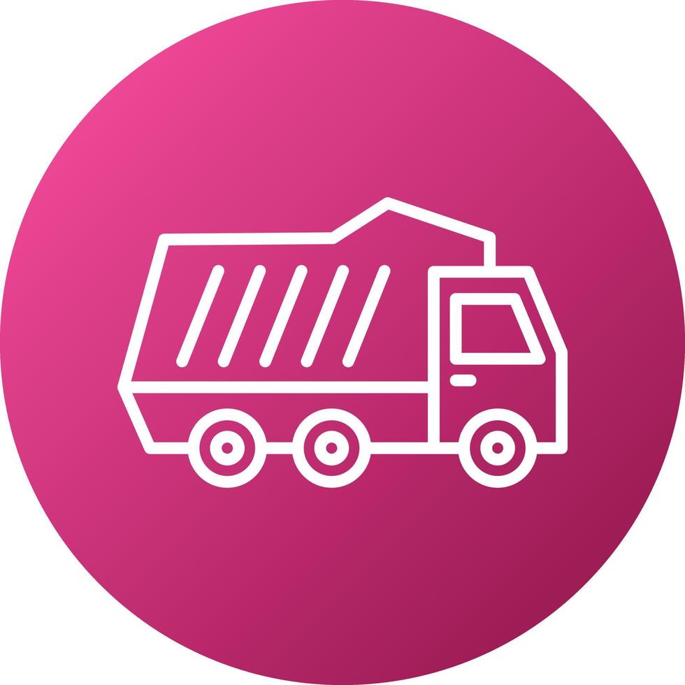 Dump Truck Icon Style vector