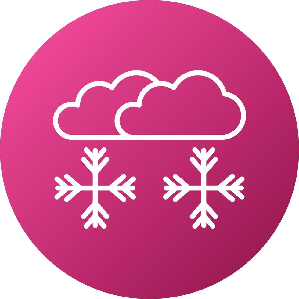 Snowstorm Icon Style vector