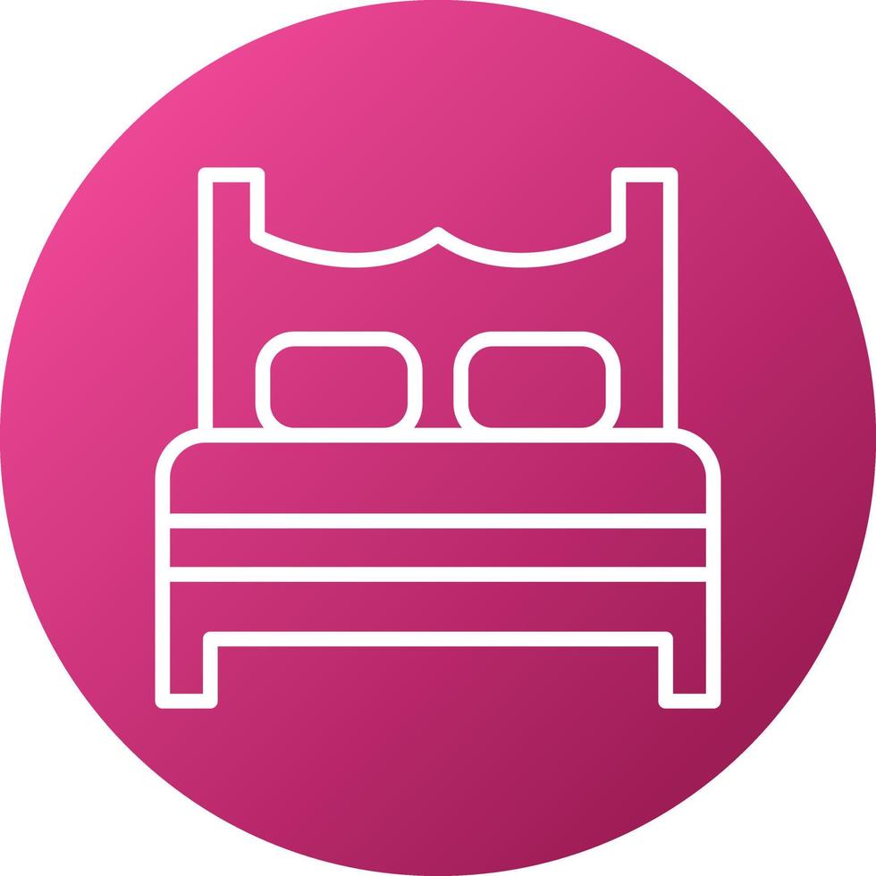 Bed Icon Style vector
