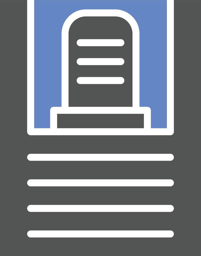 Death Certificate Icon Style vector