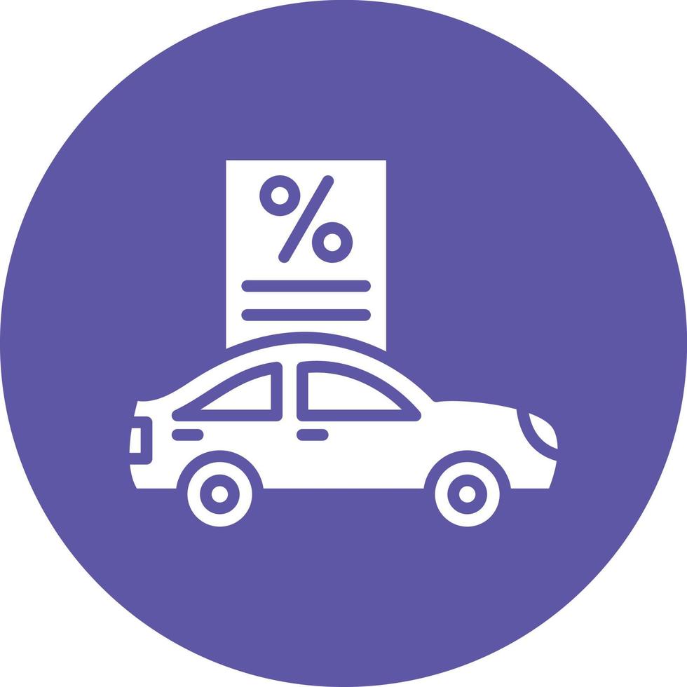 Car Loan Icon Style vector
