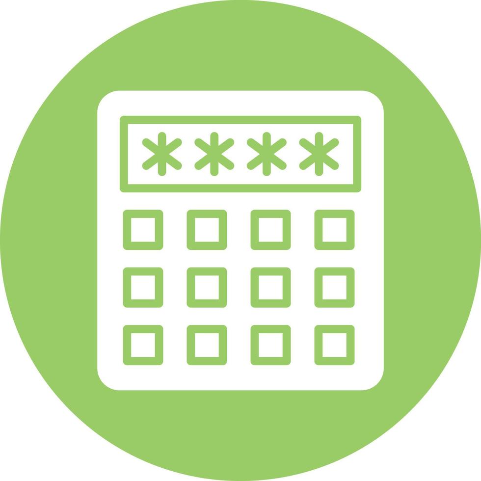 Pin Code Icon Style vector