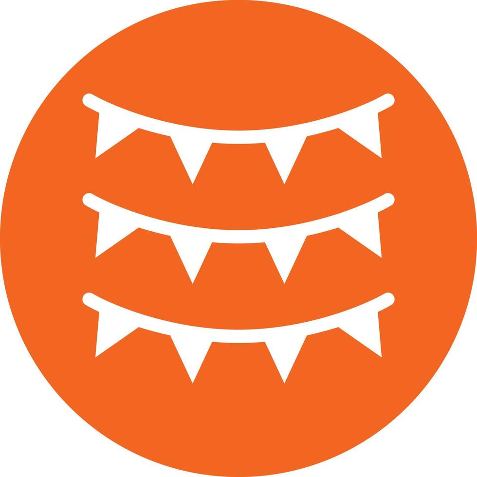 New Year Flags Icon Style vector