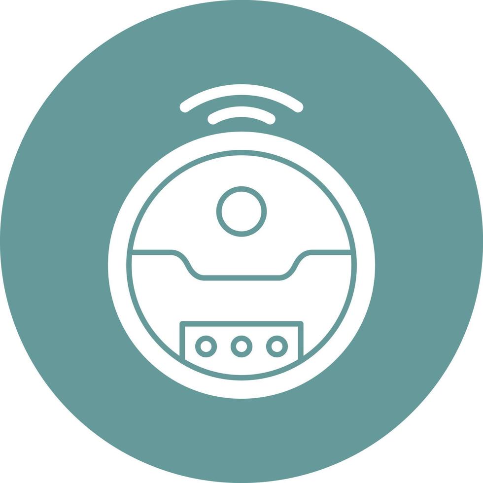 Robotic Vaccum Icon Style vector
