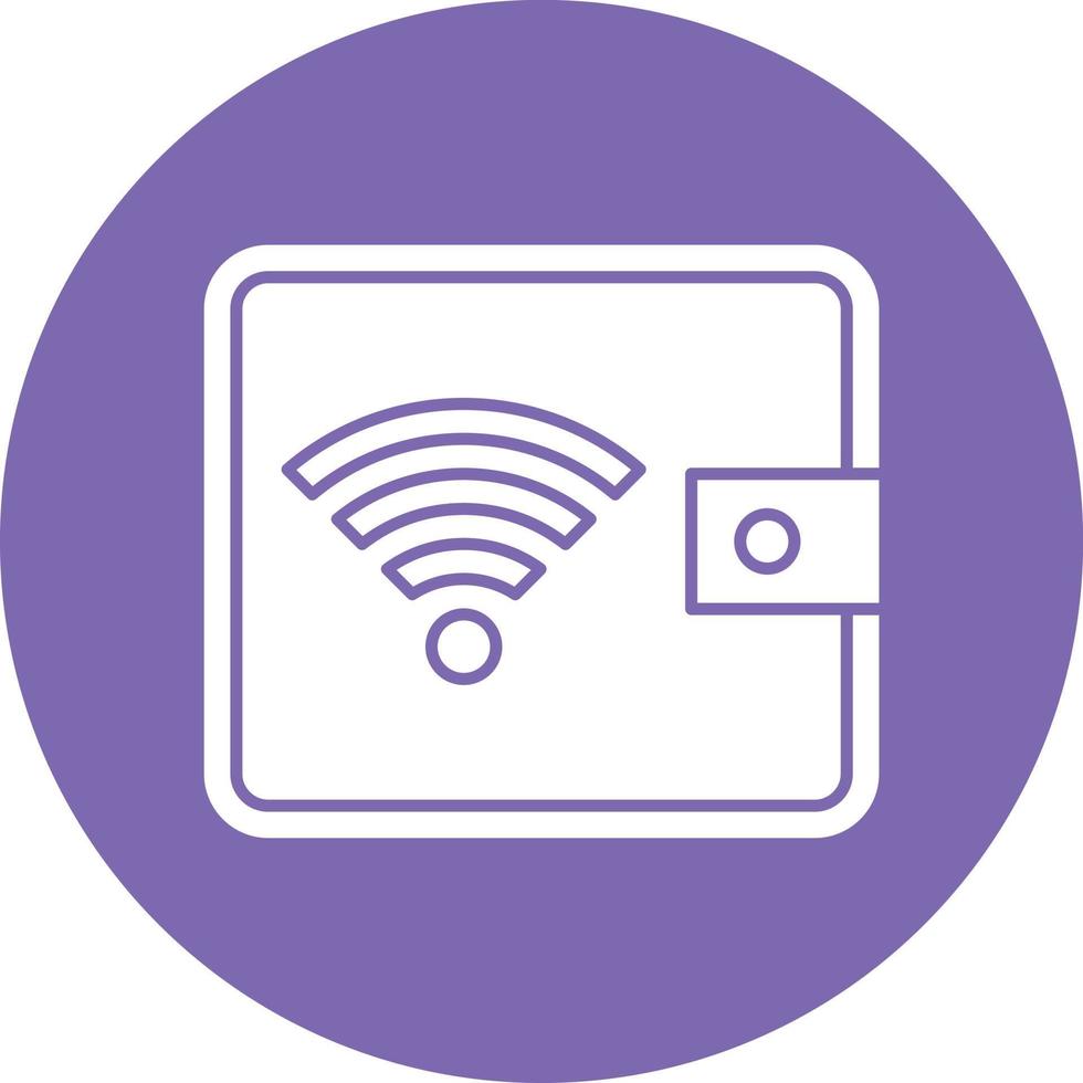 Digital Wallet Icon Style vector