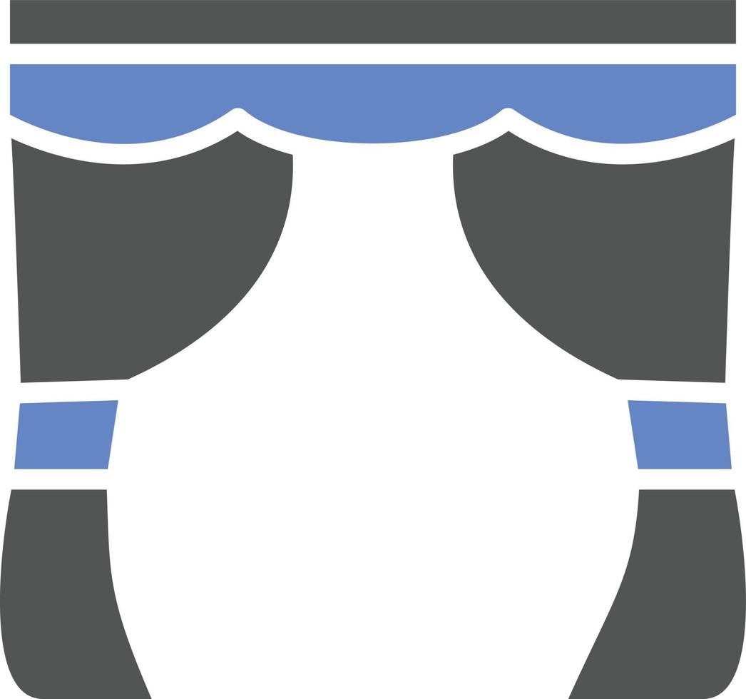 Curtains Icon Style vector