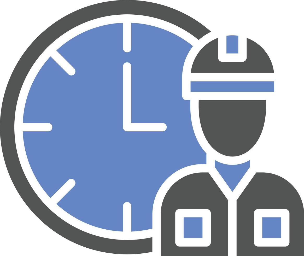 Working Hours Icon Style vector