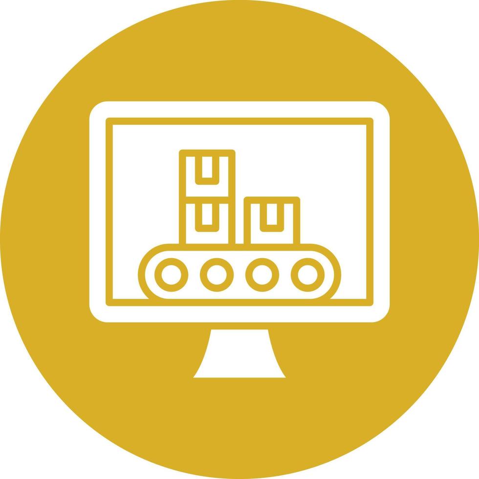 Monitor Icon Style vector