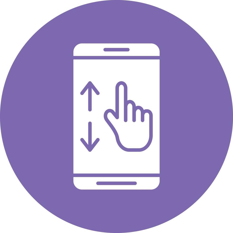 Scrolling Icon Style vector