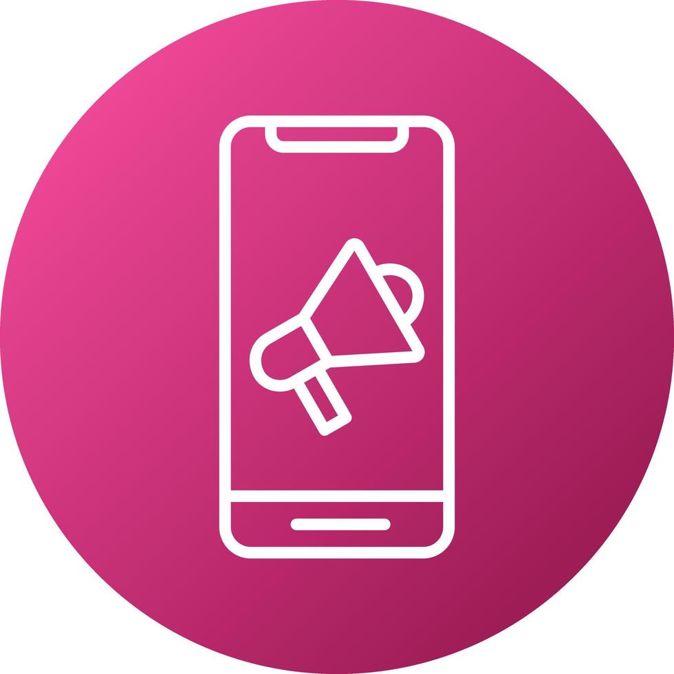 Mobile Marketing Icon Style vector