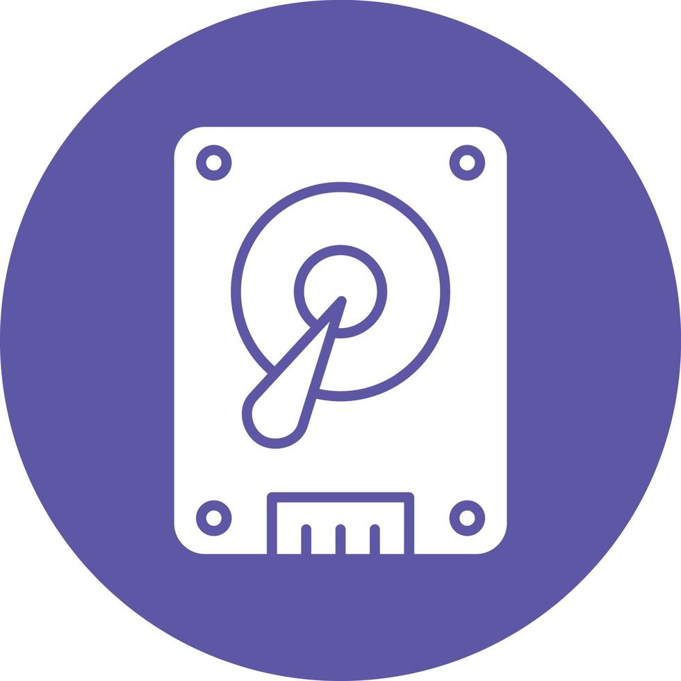 Hard Disk Icon Style vector