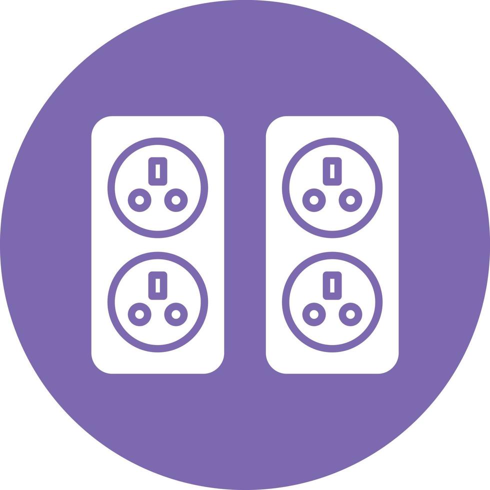 Wall Socket Icon Style vector