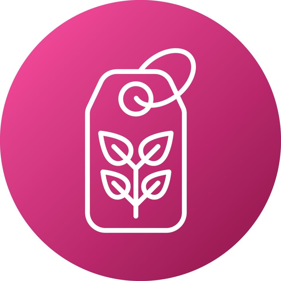 Eco Tag Icon Style vector