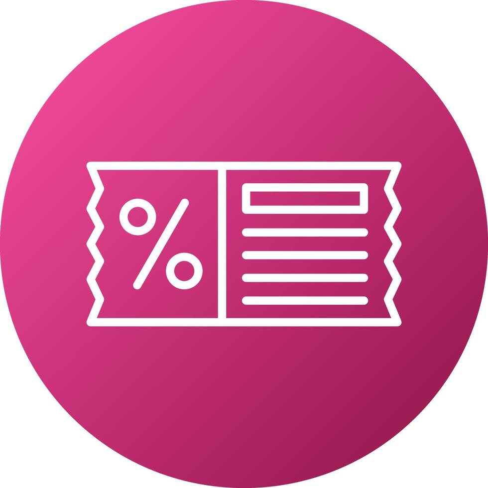 Discount Ticket Icon Style vector