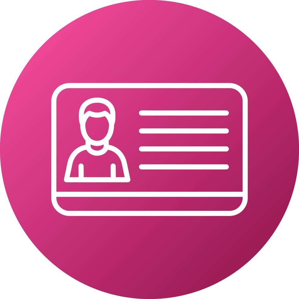 Member Card Icon Style vector