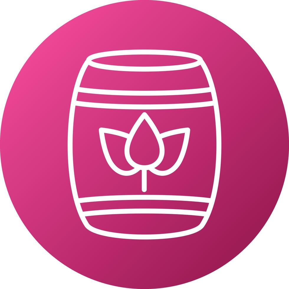 Eco Barrel Icon Style vector