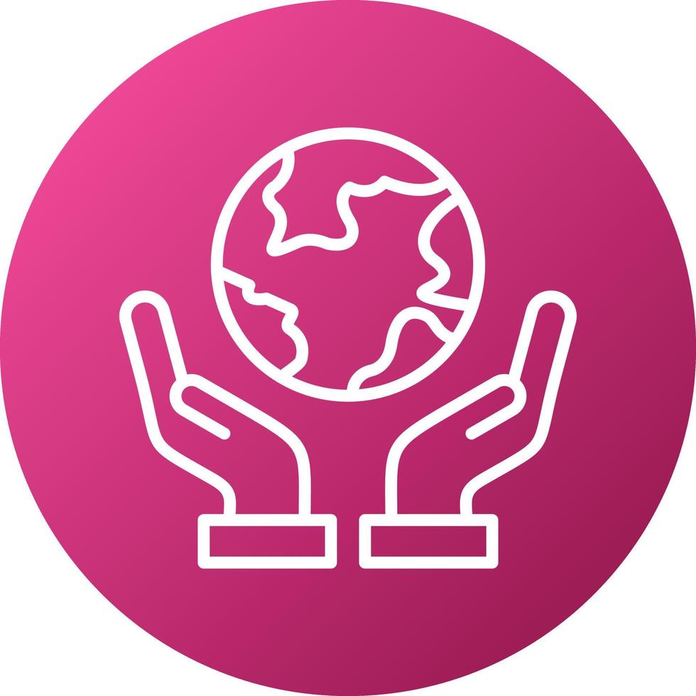 Save World Icon Style vector