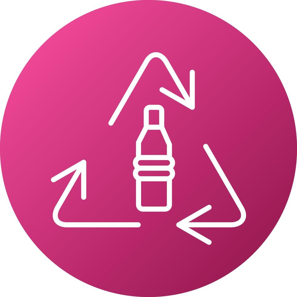 Plastic Recycle Icon Style vector