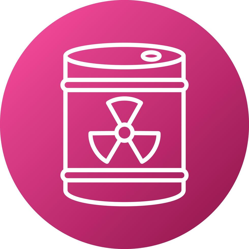 Radioactive Barrel Icon Style vector