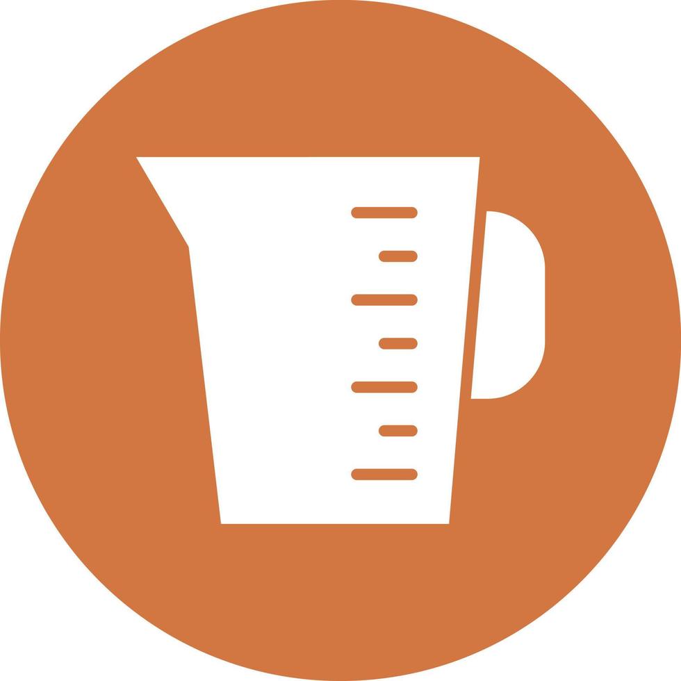 estilo de icono de taza medidora vector