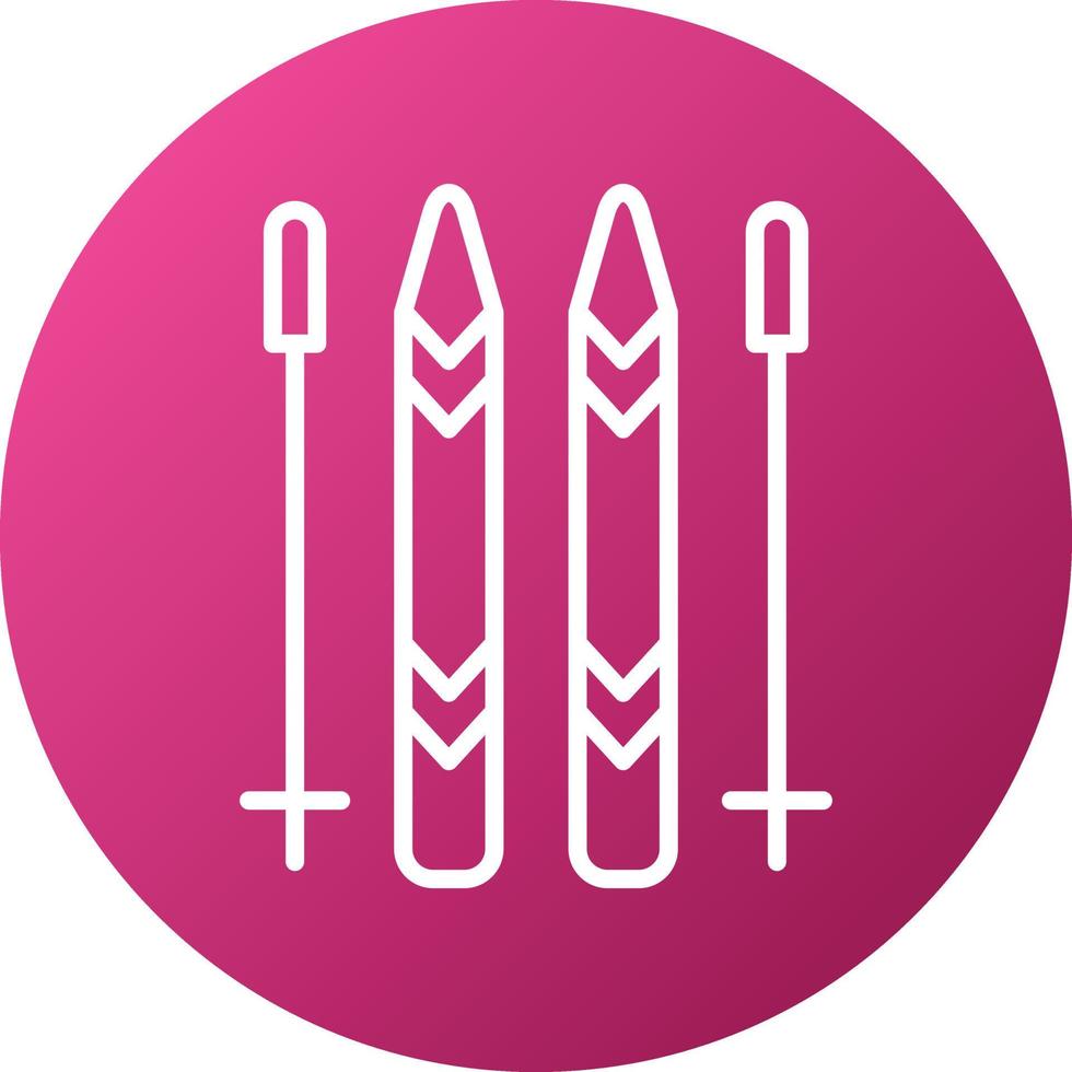 Ski Icon Style vector