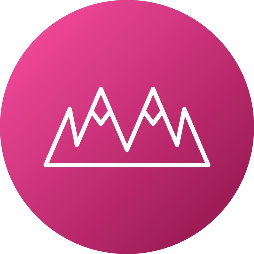 Mountains Icon Style vector