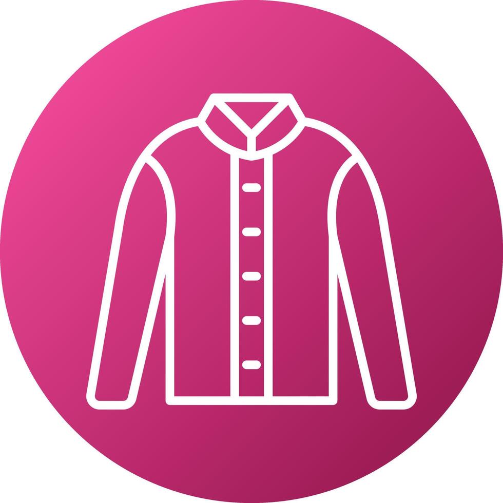 Winter Coat Icon Style vector