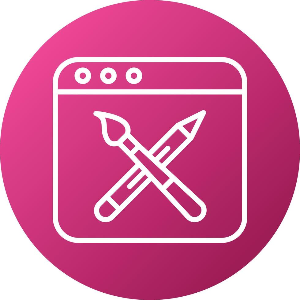 Web Design Icon Style vector