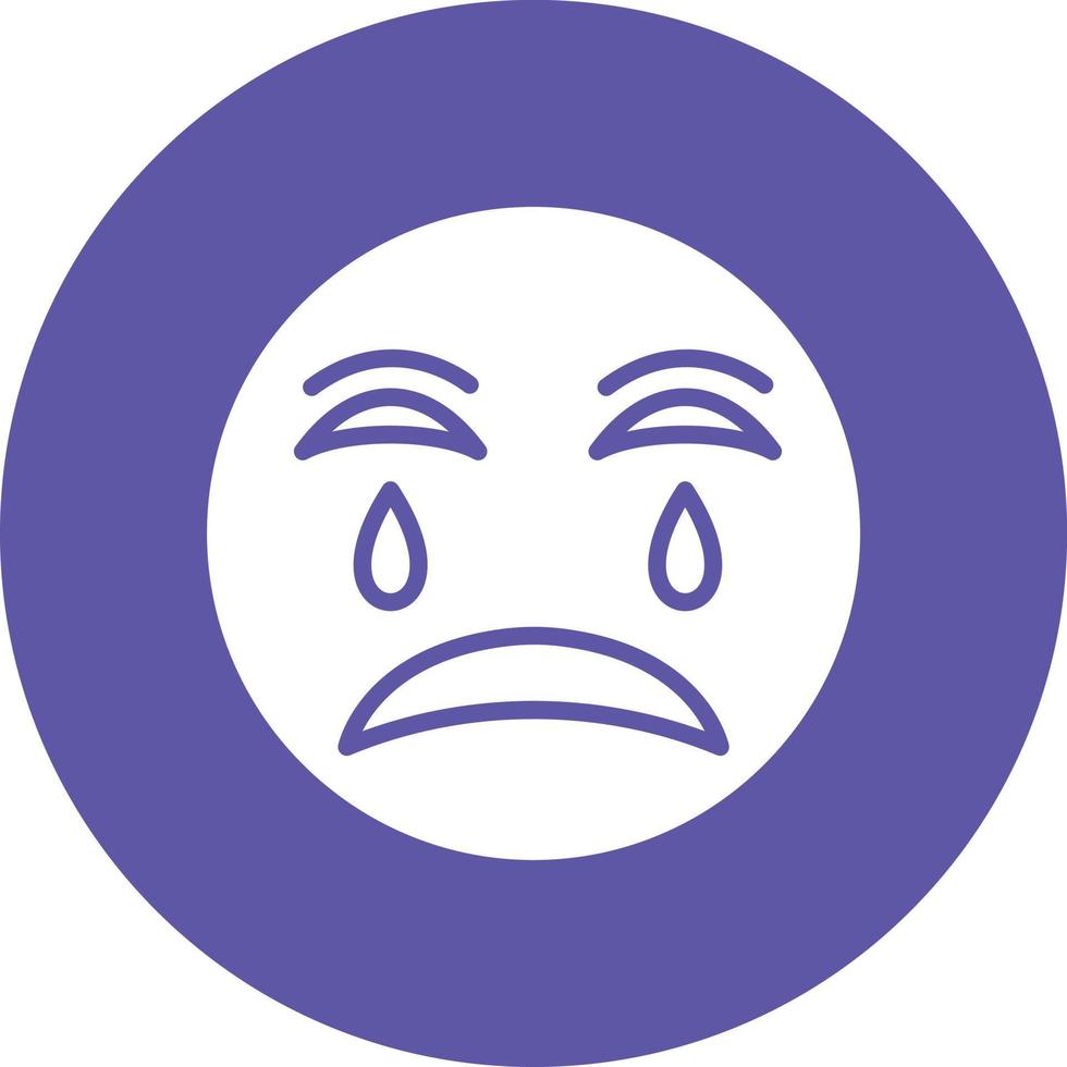 Crying Icon Style vector