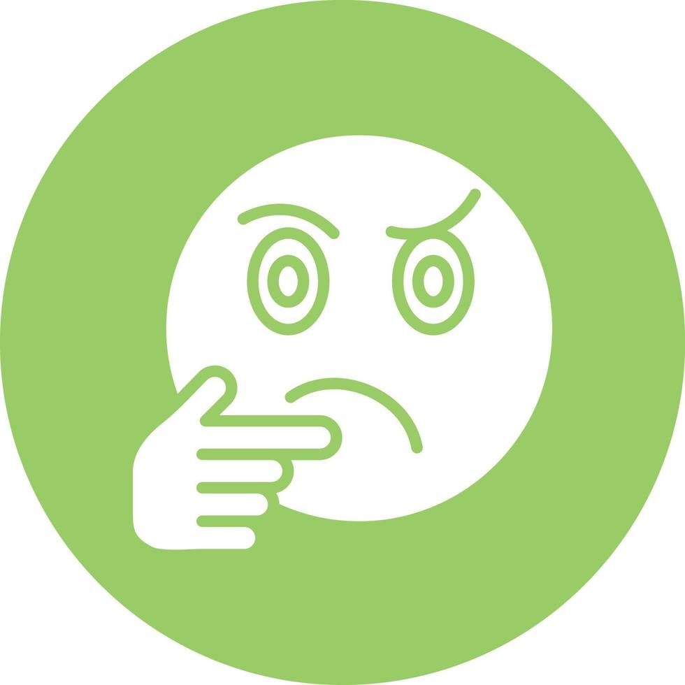 Thinking Icon Style vector