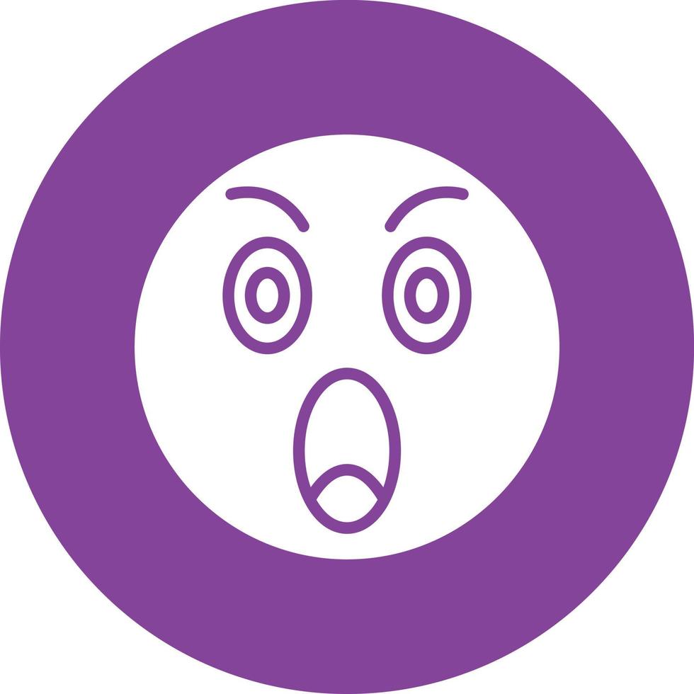 Shocked Icon Style vector