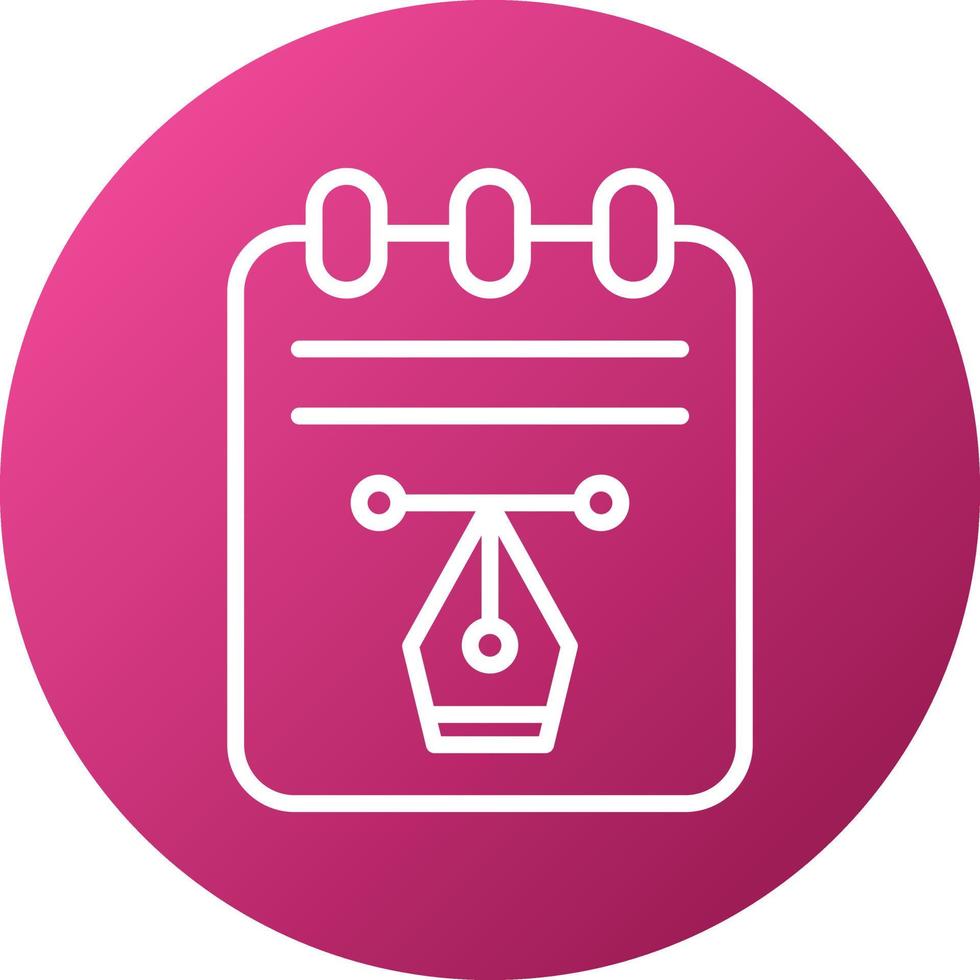 Notepad Icon Style vector