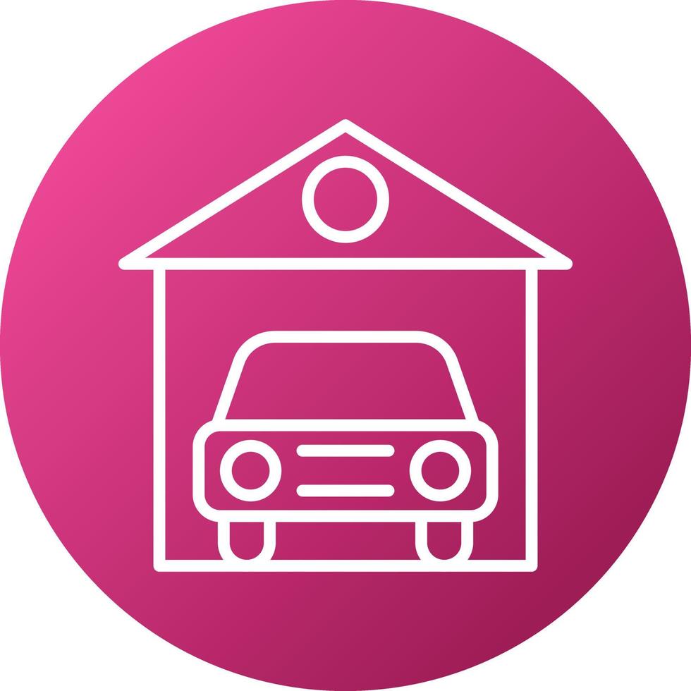 Car Garage Icon Style vector