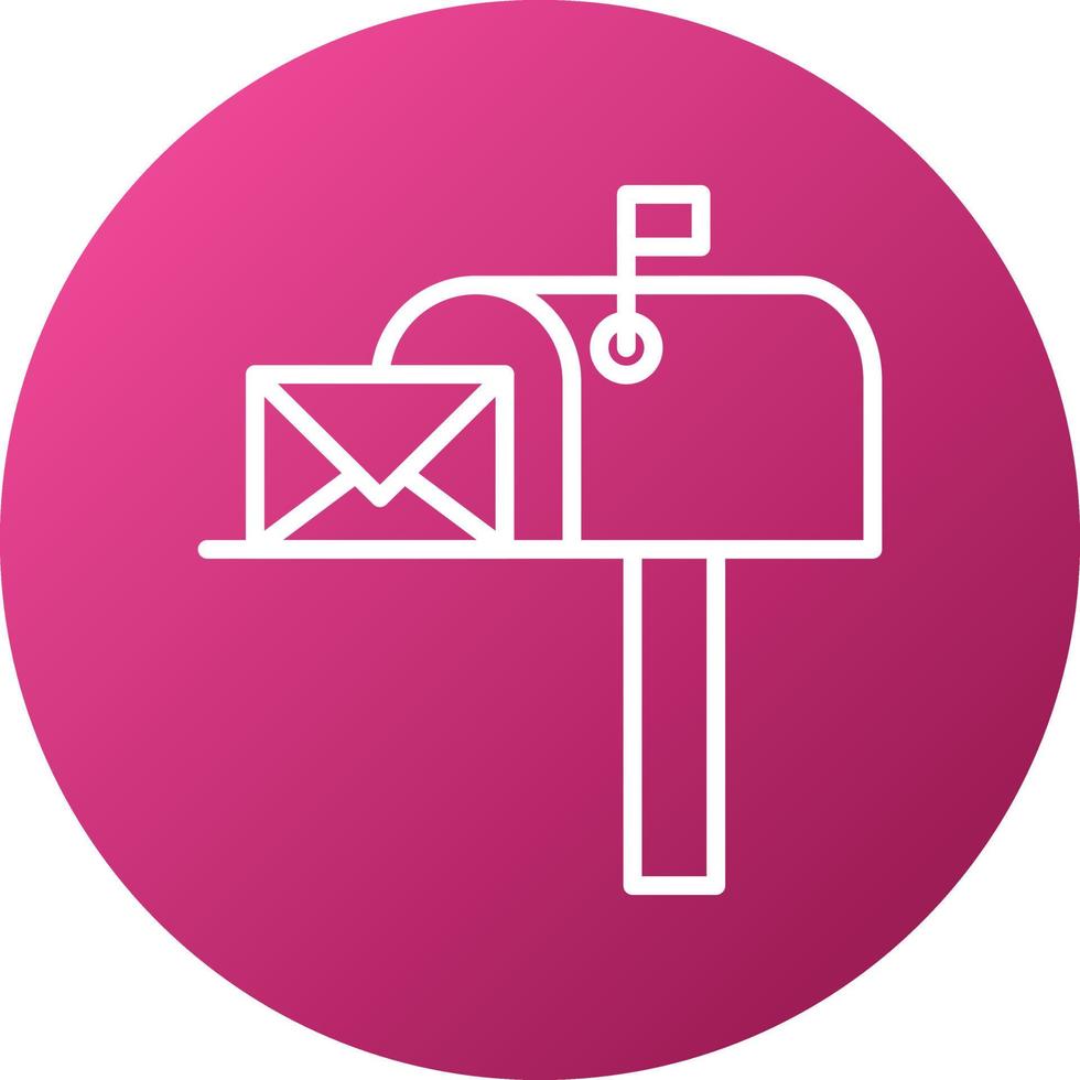 Mailbox Icon Style vector